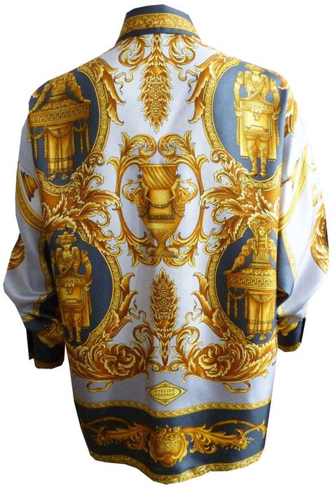 versace blouse vintage|big and tall versace shirts.